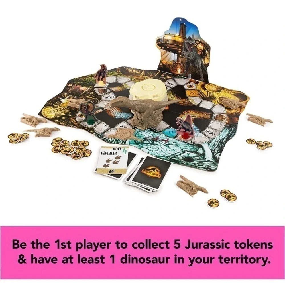 NWT-JURASSIC WORLD DOMINION STOMP N SMASH BOARD GAME
